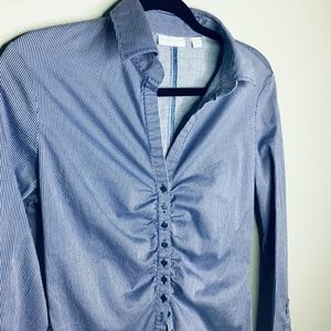 New York & Company Purple Button Down M